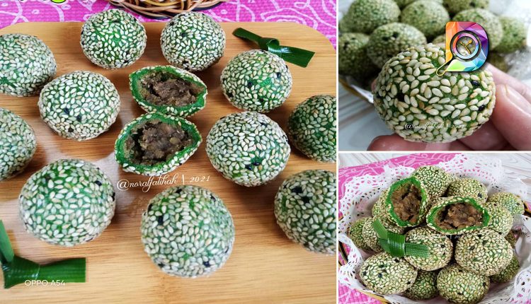 Resepi Kuih Bom Bijan Pandan Yang Simple Dan Mudah. Rasanya Pun Sedap Anda Wajib Try!